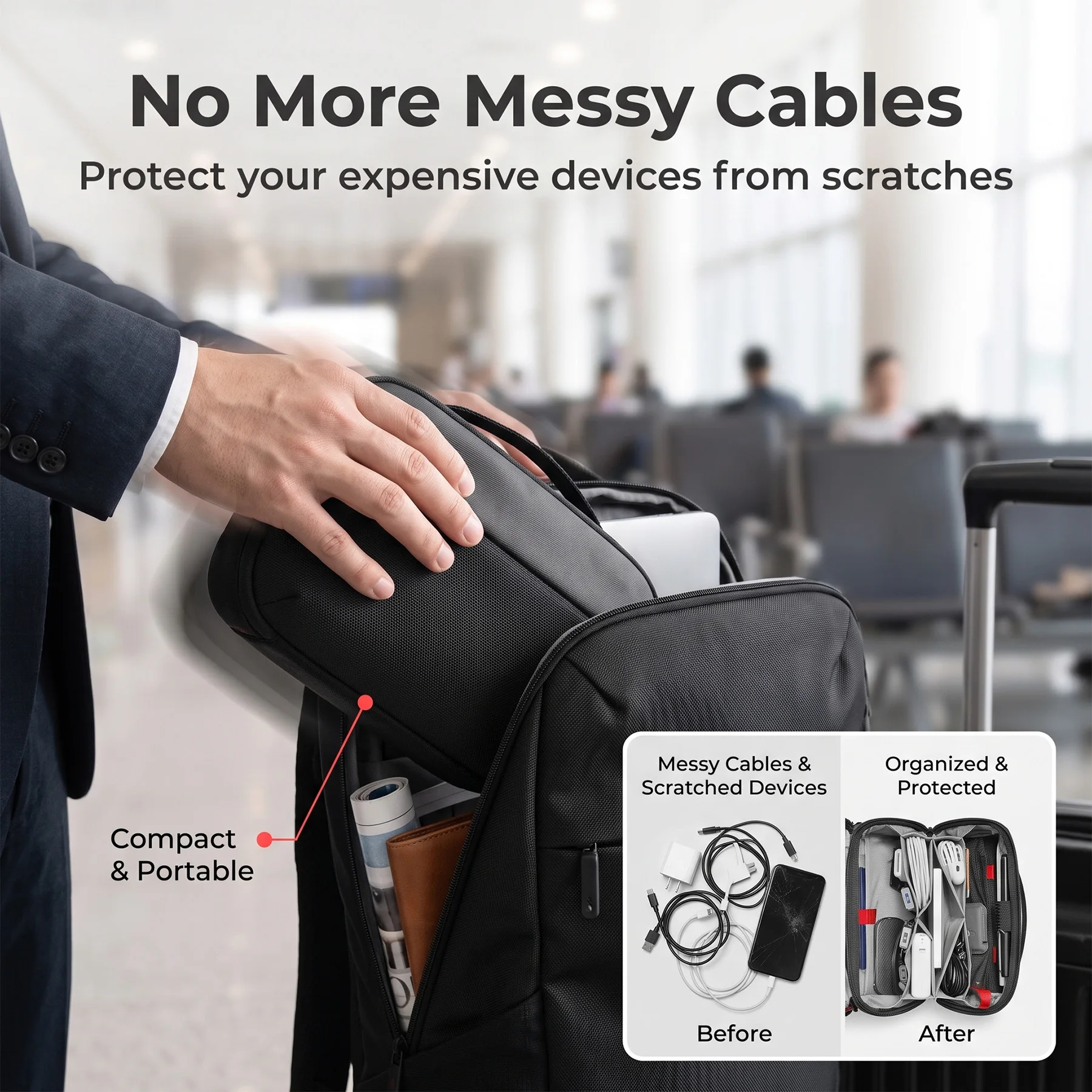 Travel Tech Organizer Pouch, W - Tech Accessories Case review and price