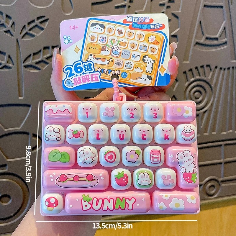 26Grid Keycap Clicker Anti Str - Kawaii Tech Accessories review and price