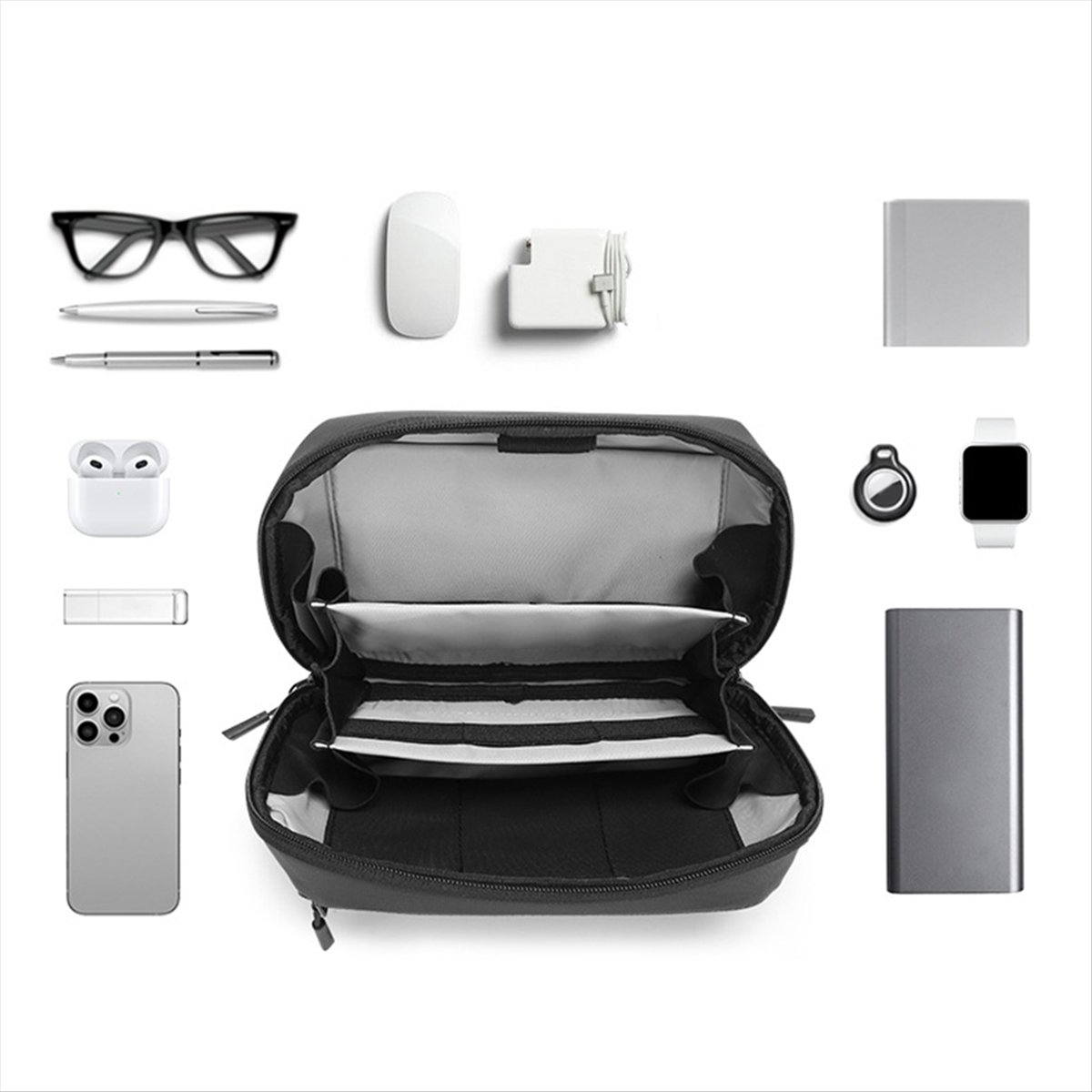 ☶❈＊♥AC1578-Waterproof Tech Pou - Tech Accessories Storage review and price
